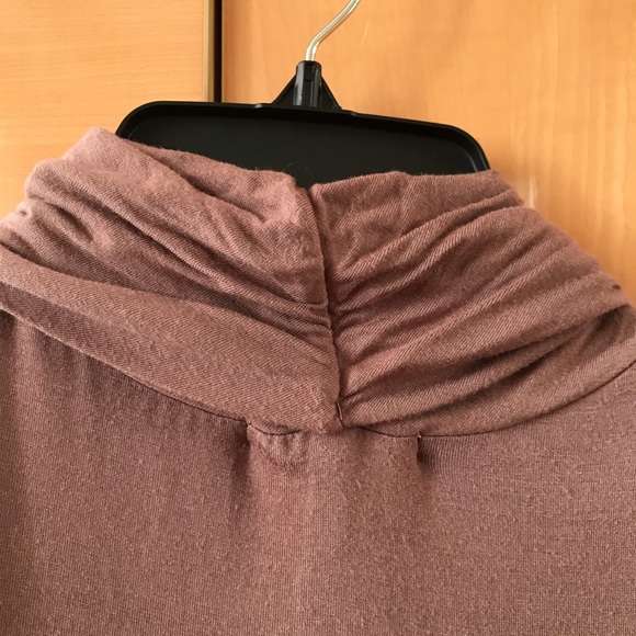 Socialite cowl neck mauve-brown dress - Picture 5 of 5